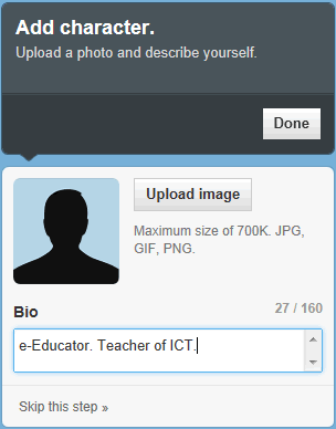 twitter add character